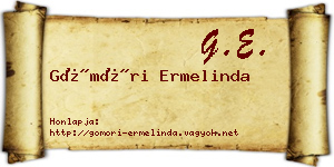 Gömöri Ermelinda névjegykártya